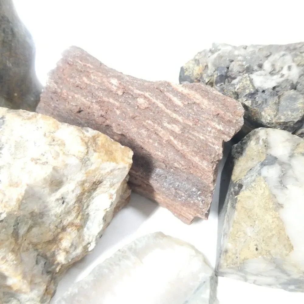 Rock Lot Natural Raw & Polished Specimens Unidentified 7.25lb